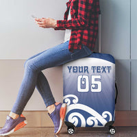 Custom New Zealand Aotea College Luggage Cover Maori Koru Pattern