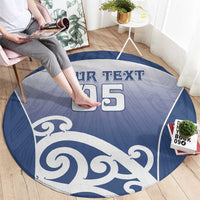 Custom New Zealand Aotea College Round Carpet Maori Koru Pattern LT05 - Polynesian Pride