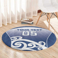 Custom New Zealand Aotea College Round Carpet Maori Koru Pattern LT05 - Polynesian Pride