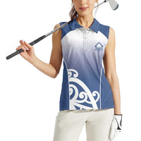 Custom New Zealand Aotea College Women Sleeveless Polo Shirt Maori Koru Pattern LT05 - Polynesian Pride