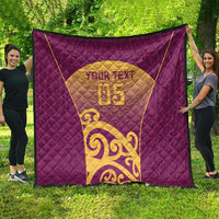 Custom Waiuku College Quilt Maori Koru Pattern LT05 - Polynesian Pride
