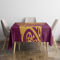 Custom Waiuku College Tablecloth Maori Koru Pattern LT05 - Polynesian Pride