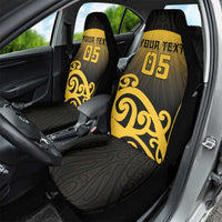 Custom Motueka High School Car Seat Cover Maori Koru Pattern