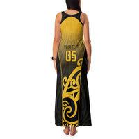 Custom Motueka High School Family Matching Tank Maxi Dress and Hawaiian Shirt Maori Koru Pattern LT05 - Polynesian Pride