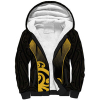 Custom Motueka High School Sherpa Hoodie Maori Koru Pattern