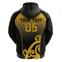 Custom Motueka High School Zip Hoodie Maori Koru Pattern LT05 - Polynesian Pride