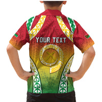 Personalised Vanuatu Family Matching Mermaid Dress and Hawaiian Shirt Proud To Be A Ni-Van With Tribal Pattern