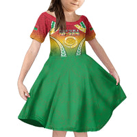 Personalised Vanuatu Family Matching Puletasi and Hawaiian Shirt Proud To Be A Ni-Van With Tribal Pattern LT05 Daughter's Dress Reggae - Polynesian Pride