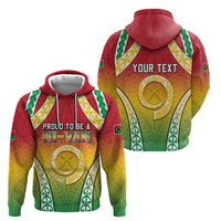 Personalised Vanuatu Hoodie Proud To Be A Ni-Van With Tribal Pattern