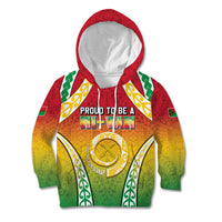 Personalised Vanuatu Kid Hoodie Proud To Be A Ni-Van With Tribal Pattern LT05 Hoodie Reggae - Polynesian Pride