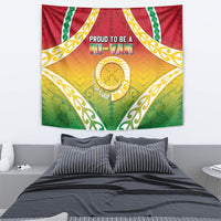 Vanuatu Tapestry Proud To Be A Ni-Van With Tribal Pattern