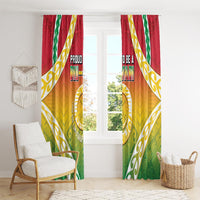 Vanuatu Window Curtain Proud To Be A Ni-Van With Tribal Pattern