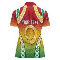 Personalised Vanuatu Women Polo Shirt Proud To Be A Ni-Van With Tribal Pattern