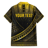 Personalised Polynesia Childhood Cancer Awareness Family Matching Short Sleeve Bodycon Dress and Hawaiian Shirt You Are Stronger Than Cancer