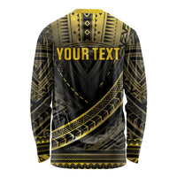 Personalised Polynesia Childhood Cancer Awareness Long Sleeve Shirt You Are Stronger Than Cancer