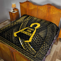 Polynesia Childhood Cancer Awareness Quilt You Are Stronger Than Cancer