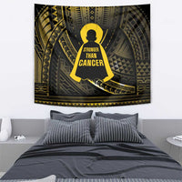 Polynesia Childhood Cancer Awareness Tapestry You Are Stronger Than Cancer