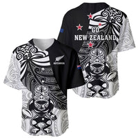 New Zealand Silver Fern Rugby Baseball Jersey World Cup 2023 Go Aotearoa Maori Pattern LT05 - Polynesian Pride
