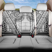 Polynesian Tattoo Inspired Cosplay Costume Back Car Seat Cover Tribal Warrior White - Polynesian Pride