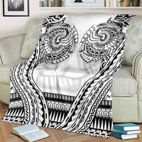 Polynesian Tattoo Inspired Cosplay Costume Blanket Tribal Warrior White - Polynesian Pride