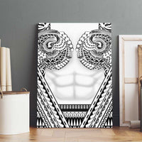 Polynesian Tattoo Inspired Cosplay Costume Canvas Wall Art Tribal Warrior White - Polynesian Pride