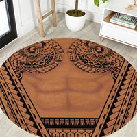 Polynesian Tattoo Inspired Cosplay Costume Round Carpet Tribal Warrior - Polynesian Pride