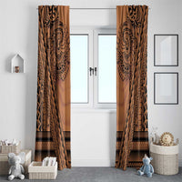 Polynesian Tattoo Inspired Cosplay Costume Window Curtain Tribal Warrior - Polynesian Pride
