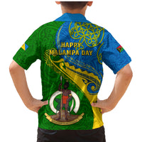 Malampa Day Family Matching Mermaid Dress and Hawaiian Shirt Sand Drawing Vanuatuan Pattern LT05 - Polynesian Pride