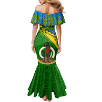 Malampa Day Family Matching Mermaid Dress and Hawaiian Shirt Sand Drawing Vanuatuan Pattern LT05 - Polynesian Pride