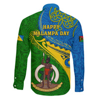 Malampa Day Family Matching Off Shoulder Maxi Dress and Hawaiian Shirt Sand Drawing Vanuatuan Pattern LT05 - Polynesian Pride