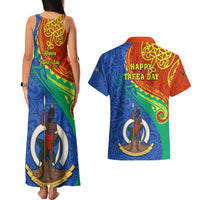 tafea-day-couples-matching-tank-maxi-dress-and-hawaiian-shirt-sand-drawing-vanuatuan-pattern