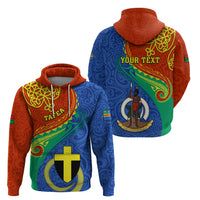 Personalized Tafea Day Hoodie Sand Drawing Vanuatuan Pattern LT05 - Polynesian Pride