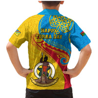 Torba Day Family Matching Mermaid Dress and Hawaiian Shirt Sand Drawing Vanuatuan Pattern LT05 - Polynesian Pride
