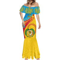 Personalized Torba Day Mermaid Dress Sand Drawing Vanuatuan Pattern LT05 - Polynesian Pride