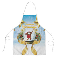 Fiji Christmas Apron Snow Globe With Fijian Santa LT05