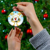 Fiji Christmas Ceramic Ornament Snow Globe With Fijian Santa - Polynesian Pride