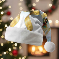 Fiji Christmas Santa Hat Snow Globe With Fijian Santa LT05 Without Fur Blue - Polynesian Pride