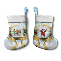 Fiji Christmas Stocking Snow Globe With Fijian Santa LT05 - Polynesian Pride