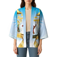 Fiji Christmas Kimono Snow Globe With Fijian Santa LT05