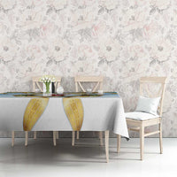 Fiji Christmas Tablecloth Snow Globe With Fijian Santa LT05