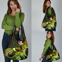 Hawaii Humuhumu Reef Triggerfish Grocery Bag Reggae With Plumeria LT05 - Polynesian Pride