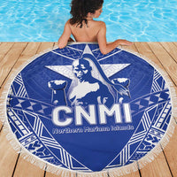 Northern Mariana Islands Beach Blanket Chamorro Warrior Tribal Pattern