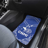 Northern Mariana Islands Car Mats Chamorro Warrior Tribal Pattern