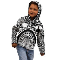 Polynesia Maui Tattoo Inspired Kid Hoodie Black Version