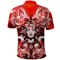 Hawaii Goddess Of Fire Madame Pele Polo Shirt Polynesian Style LT05 - Polynesian Pride