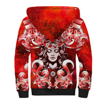 Hawaii Goddess Of Fire Madame Pele Sherpa Hoodie Polynesian Style LT05 - Polynesian Pride