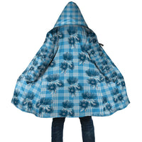 Blue Palaka Hawaii Cloak Hawaiian Lehua Blossoms