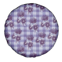 Purple Palaka Hawaii Spare Tire Cover Hawaiian Lehua Blossoms