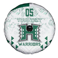 Custom Hawaii Football Spare Tire Cover Rainbow Warriors Kakau Pattern LT05 - Polynesian Pride