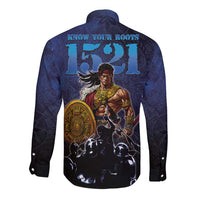 Philippines The First Hero Long Sleeve Button Shirt Lapu Lapu Know Your Roots